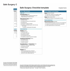 checklist templates safe surgery 2015 checklist template